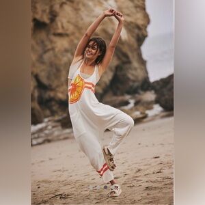 Free People Movement 🍊Orange Crush Hot shot Onezie. RARE 💎 EUC medium